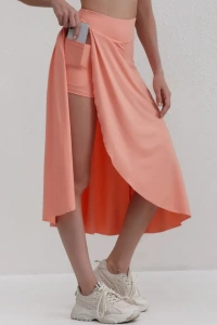 Kadın Cep Detay Taytlı Sandy Etek