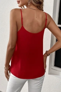 Kadın Ip Askılı V Yakalı Sandy Bluz