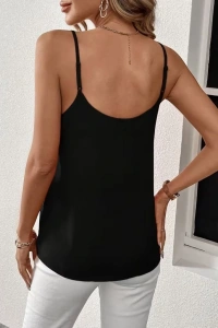 Kadın Ip Askılı V Yakalı Sandy Bluz