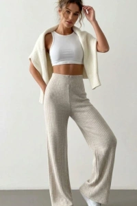 Kadın Kaşkorse Bol Paça Pantolon