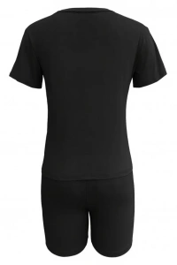 Kadın Kısa Kollu çapa Baskılı Viskon Ikili Takım