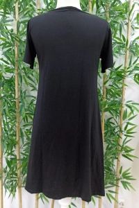 Kadın Kısa Kollu V Yaka önü Düğmeli Viskon Elbise