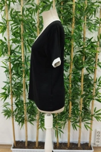 Kadın Kısa Kollu V Yakalı Viskon Bluz