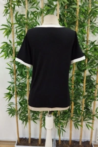 Kadın Kısa Kollu V Yakalı Viskon Bluz