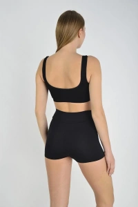 Kadın Sporcu Kısa Şort Boxer Vizon