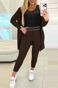 Kadın Uzun Kollu Krep üçlü Takım