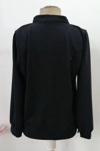 Kadın Uzun Kollu önden Düğmeli Hakim Yaka Ithal Krep Bluz