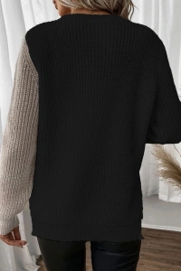 Kadın Uzun Kollu üç Renk Triko Bluz