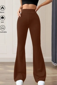 Kadın Yüksek Bel(lastikli) Geniş Paçalı Dalgıç Tayt