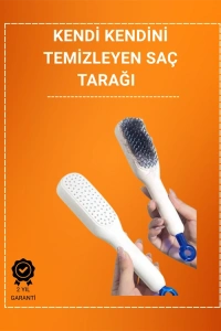 Kafa Derisi Masajlı Saç Tarağı – Kendini Temizleyen, Anti-Statik