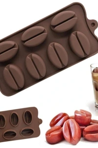 Kahve Çekirdeği Şekilli Silikon Kalıp