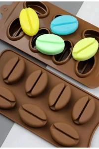 Kahve Çekirdeği Şekilli Silikon Kalıp