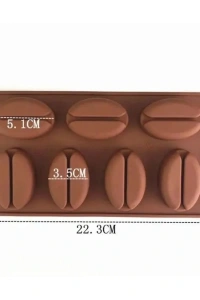 Kahve Çekirdeği Şekilli Silikon Kalıp