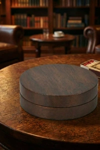 Kahverengi Bambu Kapaklı Küllük