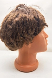 Kahverengi Kısa Kesim İçi Astarlı Erkek Peruğu