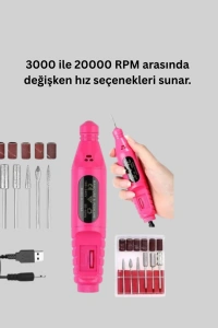 Kalem Tipi Sessiz Manikür Pedikür Cihazı