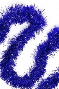 Kalın Simli Parti Süsü 2 Metre Mavi