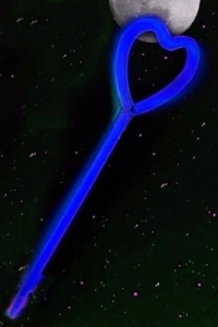 Kalp Şekili Glow Çubuk Seti 6 Adet
