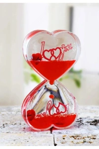 Kalp Şeklinde Jel Kum Saati