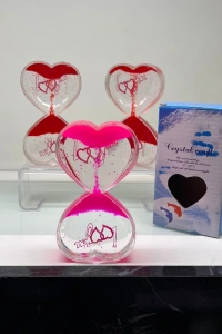 Kalp Şeklinde Jel Kum Saati