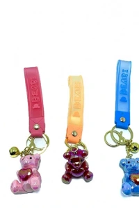 Kalpli Ayıcık Silikon Anahtarlık