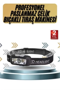 Kamp Lambası Kafa Feneri Kafa Lambası Ayarlanabilir Sensörlü Şarjlı