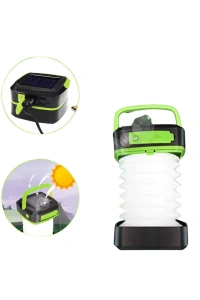 Kamp Lambası Katlanabilir Lamba Solar Şarjlı Led Lamba El Fenerli