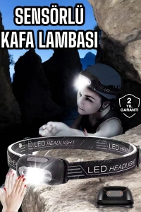 Kamp Lambası Led Işık Kafa Lambası Balıkçı Lambası Ayarlanabilir