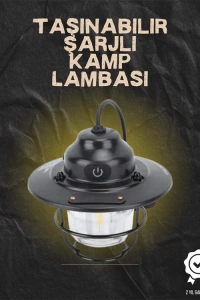 Kamp ve Bahçe İçin Retro LED Fener – Sıcak Işık, Uzun Ömürlü Batarya