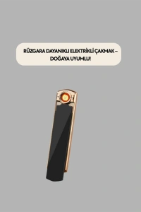 Kamp ve Dış Mekanlara Uygun Elektronik Çakmak – Güçlü Batarya, Çevre Dostu