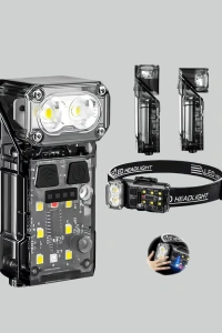 Kamp ve Outdoor İçin LED Far 10 Saat Pil Sensörlü Manyetik