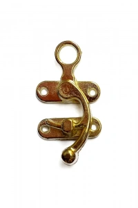 Kancalı Yay Gözü, Ahşap Kutu Klipsi - Büyük, Sarı, 100 Adet