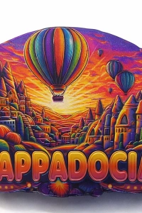 Kapadokya Temalı Silikon Buzdolabı Magneti Model 2