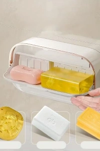 Kapaklı Ve Drenaj Bölmeli Duvara Monte Sabunluk