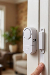 Kapı Alarmı Pencere Sensörü 90 dB Sesli Güvenlik Sistemi Kolay Montajlı