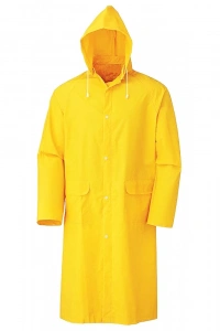 Kapşonlu Cepli Lüx Yağmurluk Sarı - Standart Beden 2XL