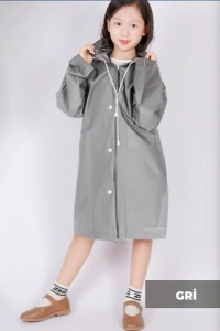 Kapüşonlu Çocuk Yağmurluk