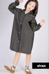 Kapüşonlu Çocuk Yağmurluk