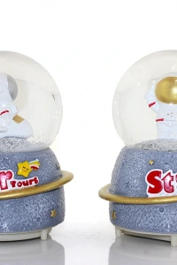 Kar Küresi Işıklı Müzikli 13 Cm