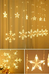 Kar Tanesi Perde LED