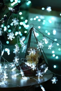 Kar Tanesi Tasarımlı 20 LED USB Aydınlatma