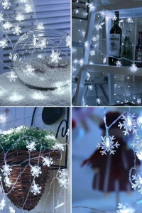 Kar Tanesi Tasarımlı 20 LED USB Aydınlatma