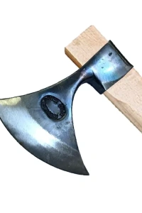 Karacasu Saplı Ay Balta 90 cm - Dövme Çelikten