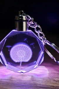 Karahindiba Temalı Işıklı Anahtarlık