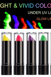 Karanlıkta Parlayan Neon Ruj Seti