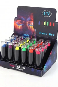 Karanlıkta Parlayan Neon Ruj Seti