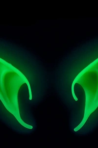 Karanlıkta Yanan Fosforlu Lateks Elf Kulağı 1 Çift