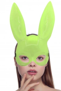 Karanlıkta Yanan Glow Floresan Tavşan Maskesi