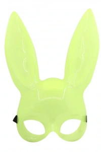 Karanlıkta Yanan Glow Floresan Tavşan Maskesi
