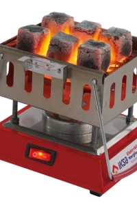 Kare Krom Elektrikli Nargile Köz Ocağı